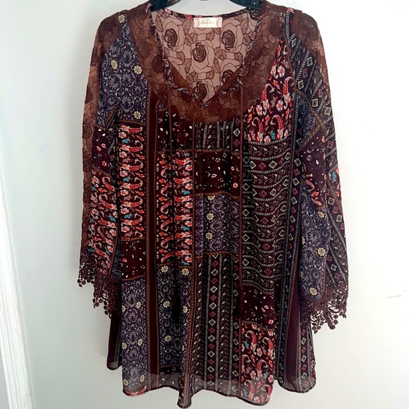 Altar'd State Dresses & Skirts - Altar’d State Mini Patchwork Dress